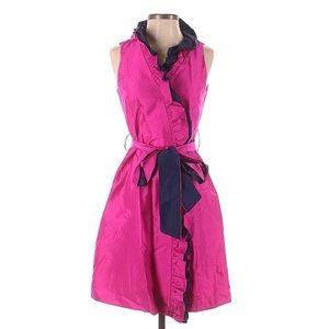 Sara Campbell Sleeveless Silk Ruffles Wrap Dress Size 2